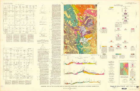 GEOLOGIC MAP GLACIER PEAK QUADRANGLE, WA