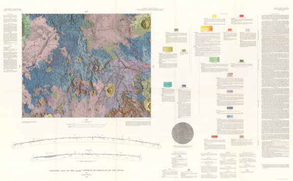 MARE VAPORUM, GEOLOGIC MAP, MOON