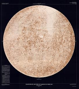 SHADED RELIEF & SURFACE MARKINGS MERCURY
