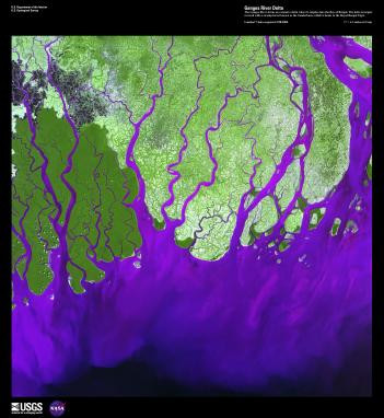 EARTH AS ART (EAA) GANGES RIVER DELTA