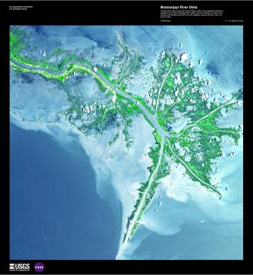 EARTH AS ART 2 MISSISSIPPI RIVER DELTA